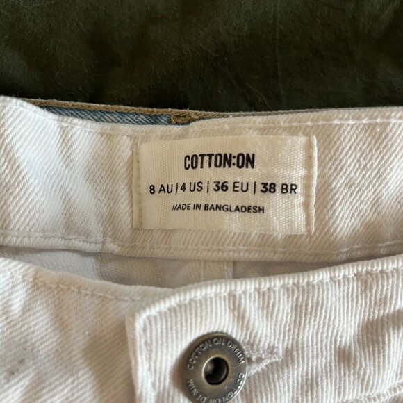 Cotton On white jeans, US 4 - Picture 3 of 3